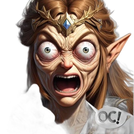face, mask, creature, staff transparent PNG cut-out