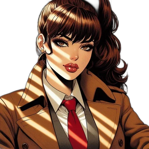 jacket, comic book art, cartoon, concept art transparent PNG cut-out