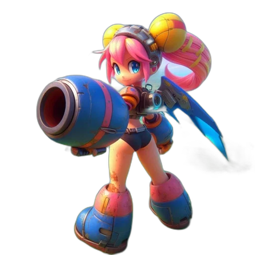 weapon, robot, staff, concept art transparent PNG cut-out