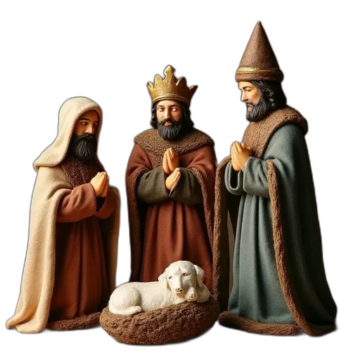 crown, hat, staff, 3d render transparent PNG cut-out