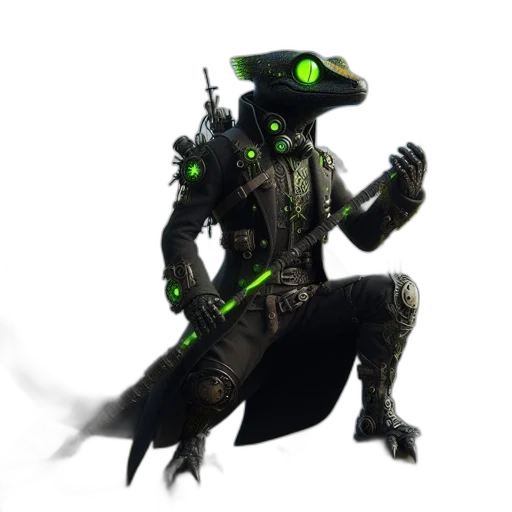 creature, staff, dragon, weapon transparent PNG cut-out