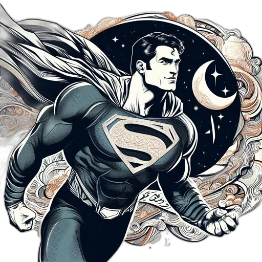 comic book art, concept art, cartoon, fantasy art transparent PNG cut-out