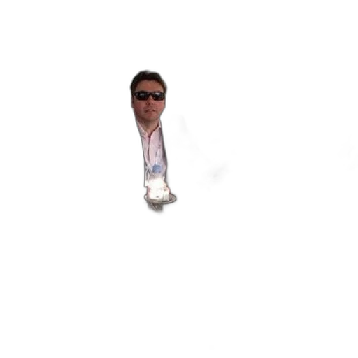 staff, jewelry, jacket, face transparent PNG cut-out