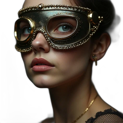 mask, jewelry, crown, face transparent PNG cut-out