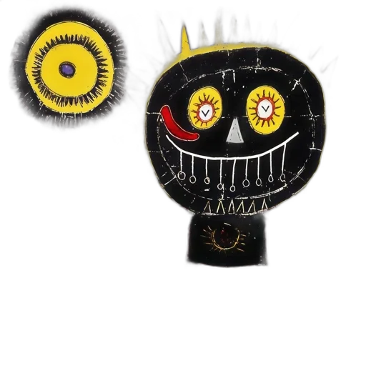 mask, staff, crown, robot transparent PNG cut-out
