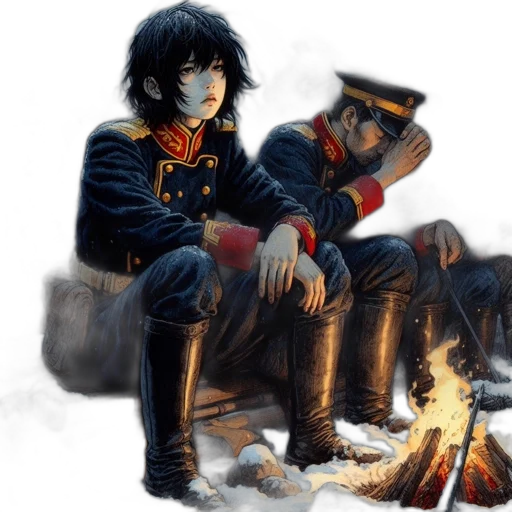 jacket, concept art, comic book art, fantasy art transparent PNG cut-out
