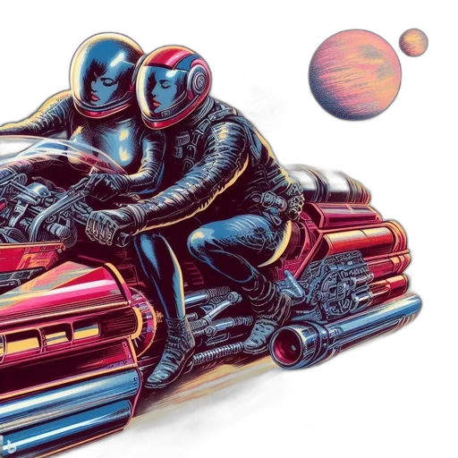 car, concept art, comic book art, fantasy art transparent PNG cut-out