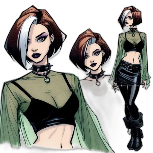 comic book art, concept art, cartoon, fantasy art transparent PNG cut-out