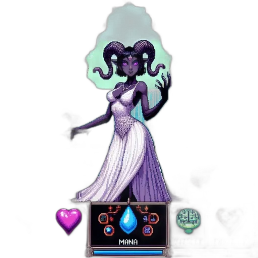 jewelry, concept art, fantasy art, pixel art transparent PNG cut-out