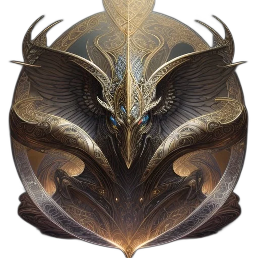 dragon, mask, crown, face transparent PNG cut-out