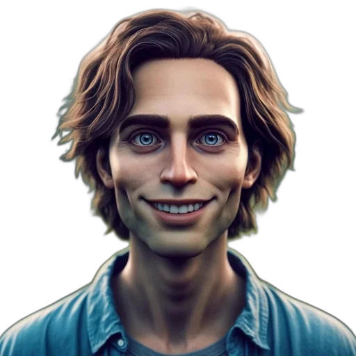 face, creature, staff, robot transparent PNG cut-out