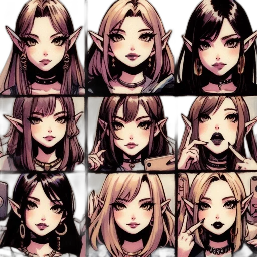anime, concept art, fantasy art, pixel art transparent PNG cut-out