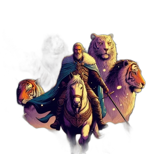 fantasy art, concept art, comic book art, pixel art transparent PNG cut-out