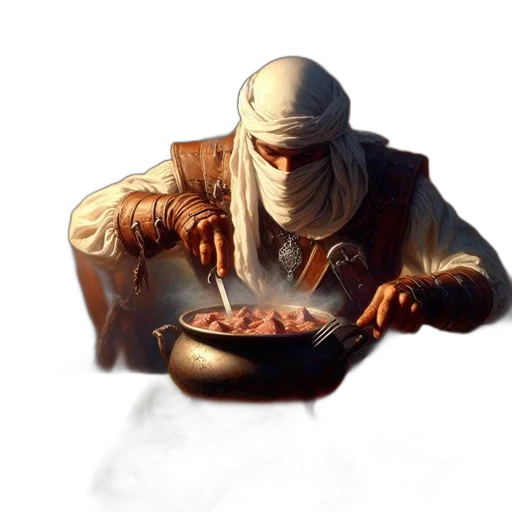 food, staff, face, weapon transparent PNG cut-out