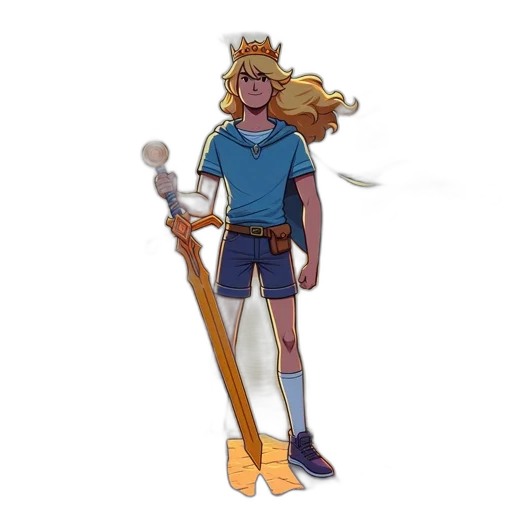 staff, sword, crown, weapon transparent PNG cut-out