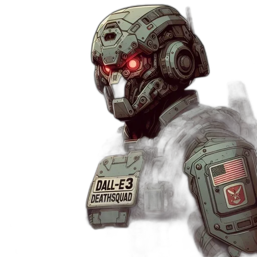 robot, face, concept art, cyberpunk transparent PNG cut-out
