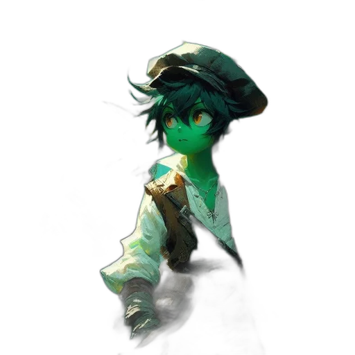 hat, mask, staff, weapon transparent PNG cut-out