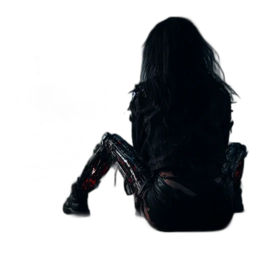 hair, creature, jacket, mask transparent PNG cut-out