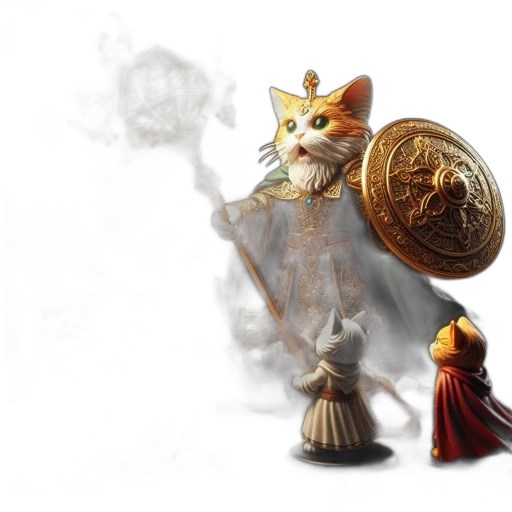 crown, staff, concept art, fantasy art transparent PNG cut-out