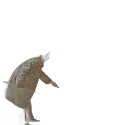 jacket, creature, staff, umbrella transparent PNG cut-out