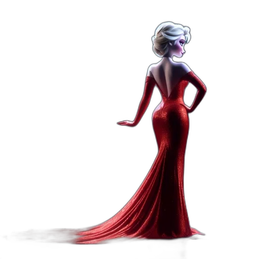dress, crown, robot, creature transparent PNG cut-out