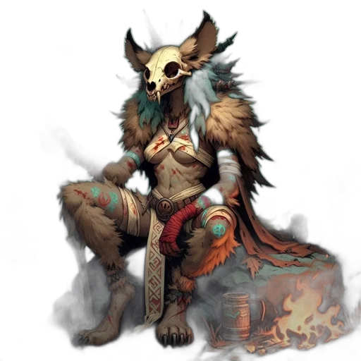 staff, mask, dragon, creature transparent PNG cut-out