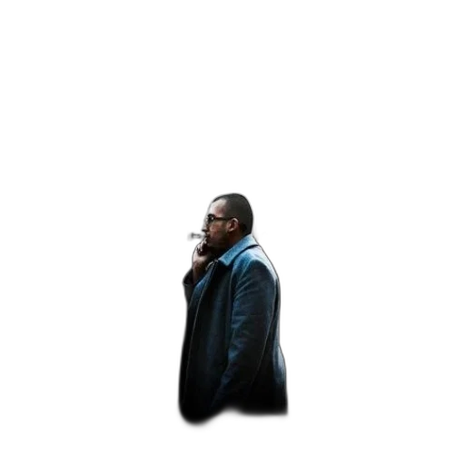 jacket, umbrella, face, staff transparent PNG cut-out