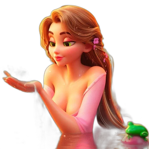 dress, jewelry, 3d render, fantasy art transparent PNG cut-out