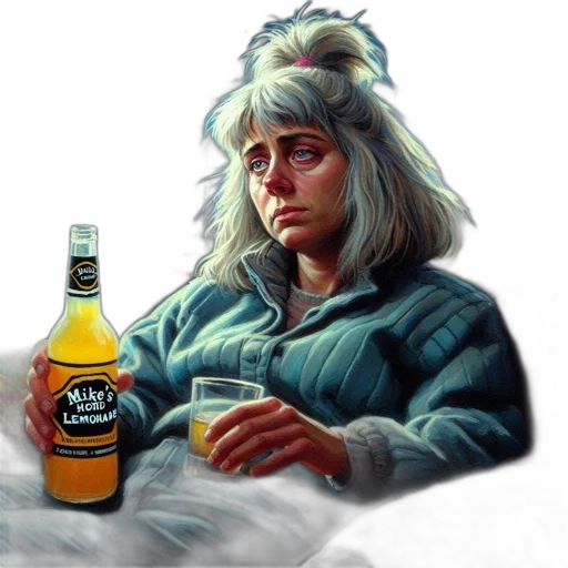 jacket, bottle, face, creature transparent PNG cut-out
