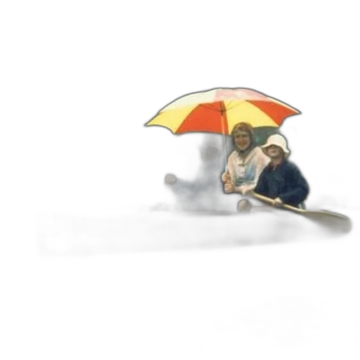 umbrella, staff, hat, photorealistic transparent PNG cut-out