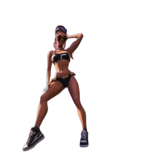 3d render, concept art, pixel art, animated transparent PNG cut-out