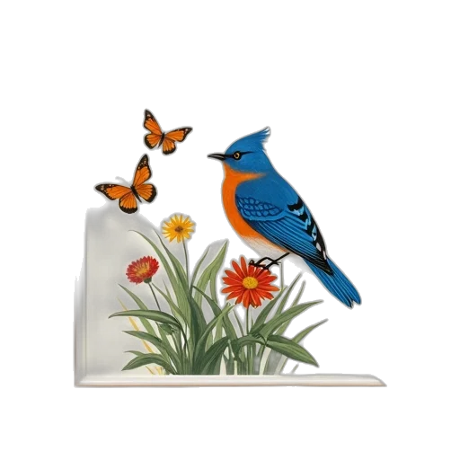 3d render, photorealistic, concept art, blue transparent PNG cut-out