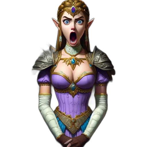 face, fantasy art, concept art, pixel art transparent PNG cut-out