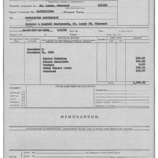 vintage, invoice, washington, university transparent PNG cut-out