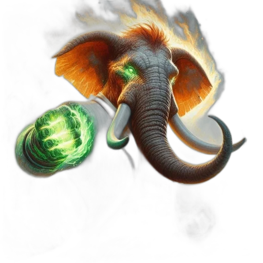 dragon, animal, creature, staff transparent PNG cut-out