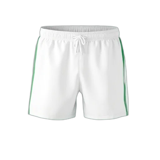 green, white, tennis, shorts transparent PNG cut-out