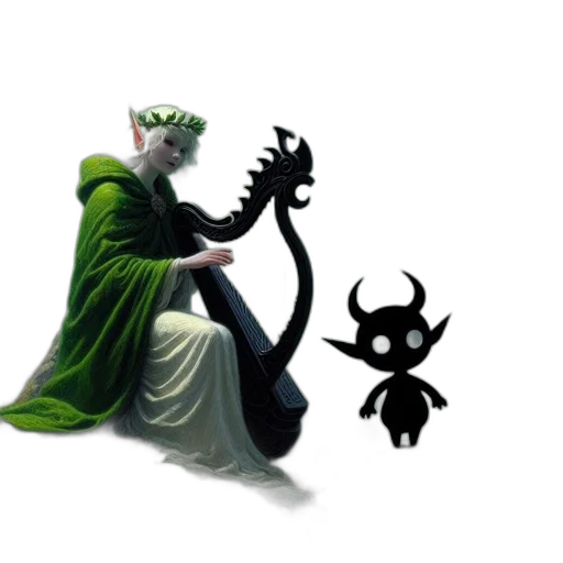 crown, staff, creature, dragon transparent PNG cut-out