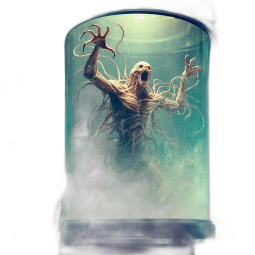 creature, bottle, concept art, fantasy art transparent PNG cut-out