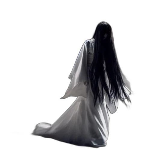 dress, hair, creature, mask transparent PNG cut-out