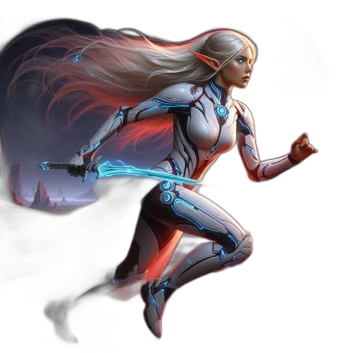concept art, fantasy art, comic book art, 3d render transparent PNG cut-out