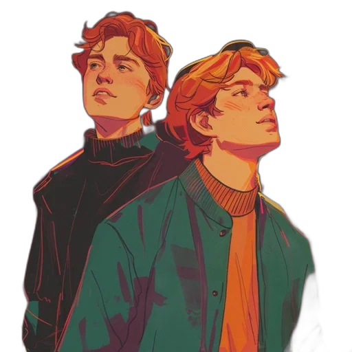 jacket, concept art, comic book art, watercolor transparent PNG cut-out