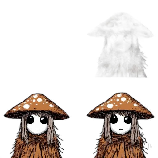 hat, creature, dress, hair transparent PNG cut-out
