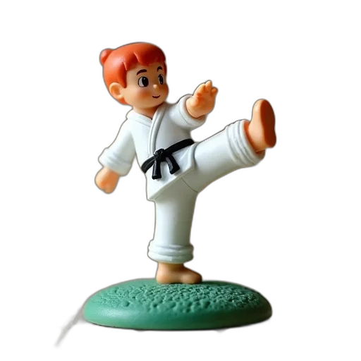 3d render, small, figurine, boy transparent PNG cut-out