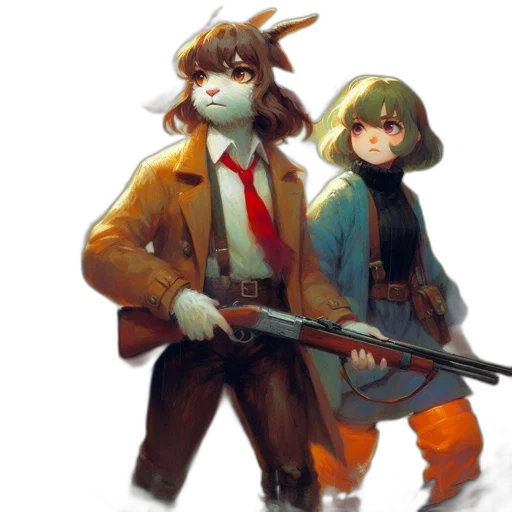 weapon, jacket, mask, staff transparent PNG cut-out