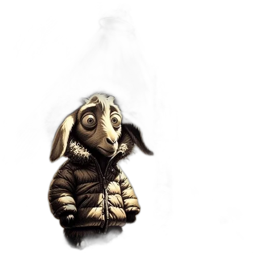 jacket, animal, creature, mask transparent PNG cut-out