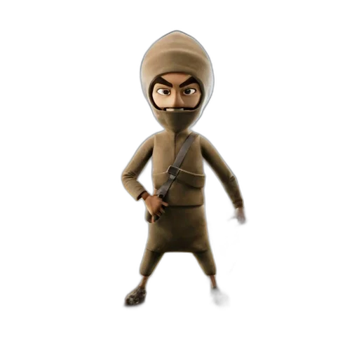 staff, weapon, mask, jacket transparent PNG cut-out