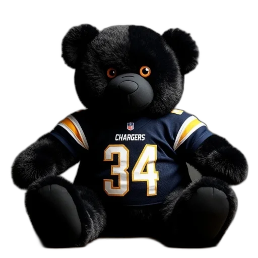 large, black, teddy, bear transparent PNG cut-out