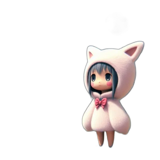 creature, animal, dress, staff transparent PNG cut-out