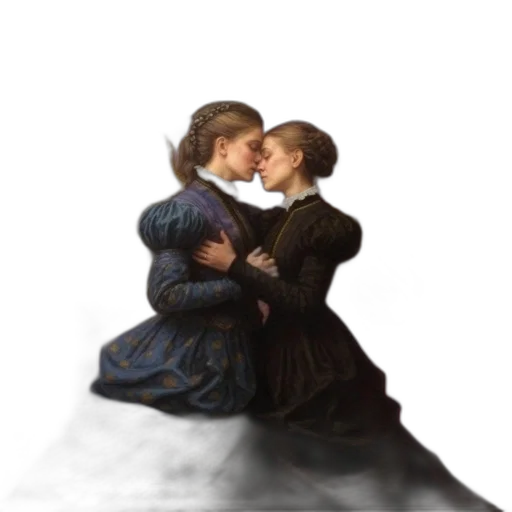 dress, oil painting, photorealistic, concept art transparent PNG cut-out
