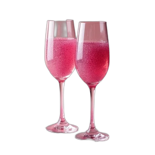 3d render, pink, glitter, confetti transparent PNG cut-out